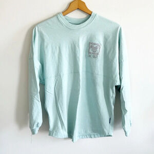 Walt disney world blue Frozen Arendelle Aqua glitter Spirit Jersey size XS/small